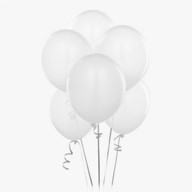 White Helium Balloon