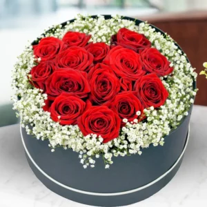 Red Roses Basket