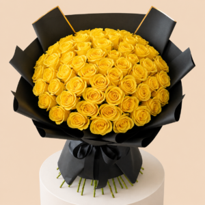 100 Yellow Rose Bouquet