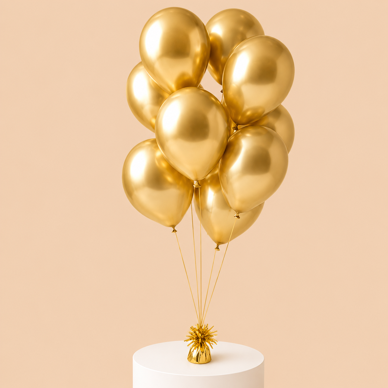 10pcs Gold Helium Balloons 1 10pcs Gold Helium Balloons