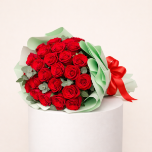 21 Red Roses Bouquet 7800