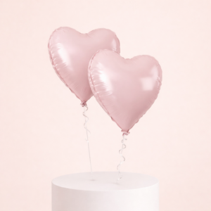 2pcs Pink Heart Balloon