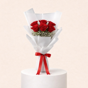 6 Red Rose Bouquet 0166