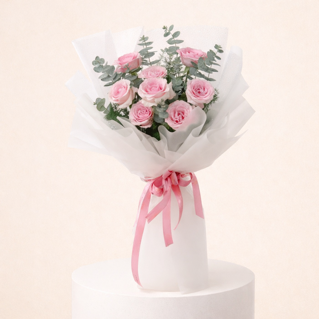 9 Pink Roses – Sweet Gesture 1 9 Pink Roses – Sweet Gesture