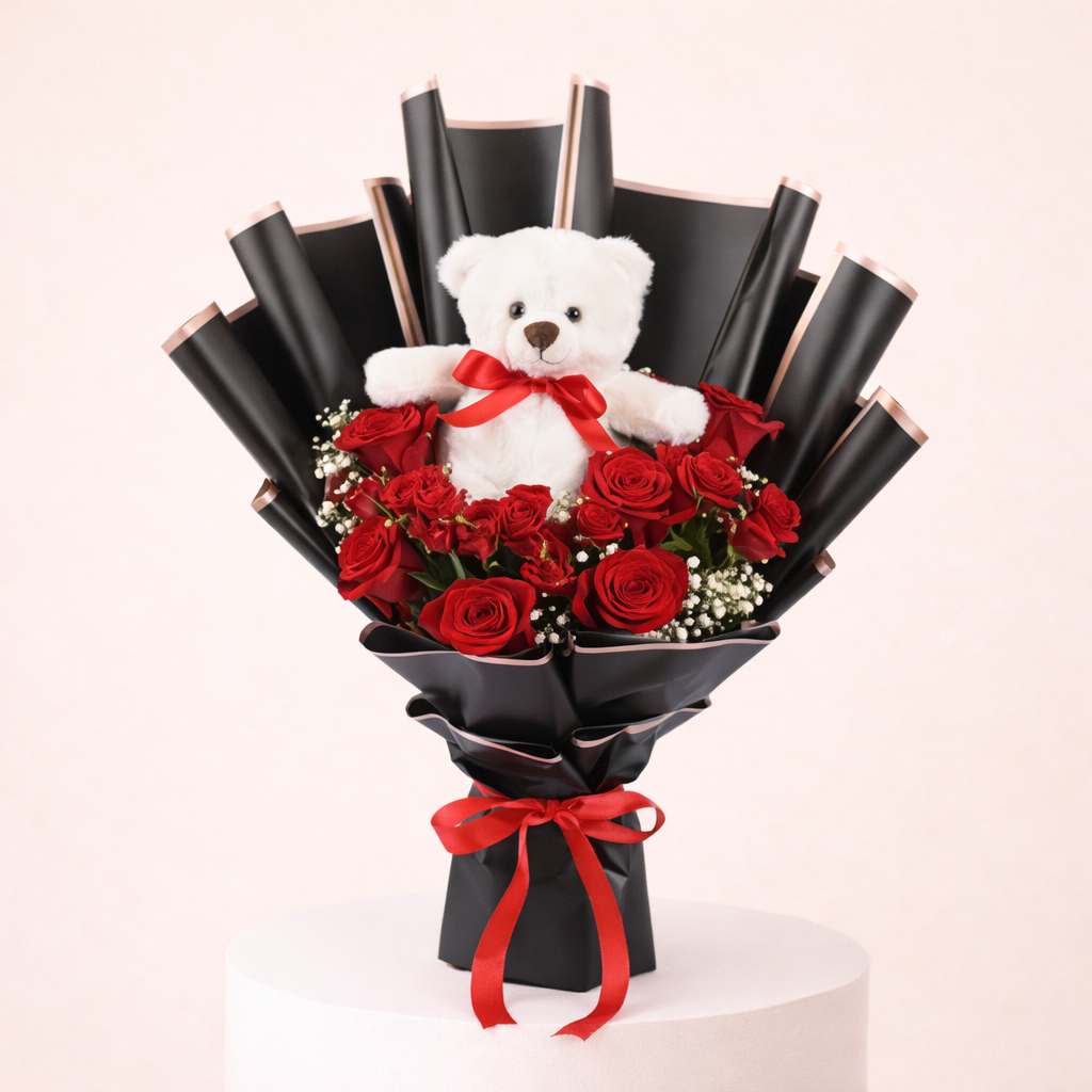 Beary Much Loved Treat bouquet 1 Beary Much Loved Treat bouquet